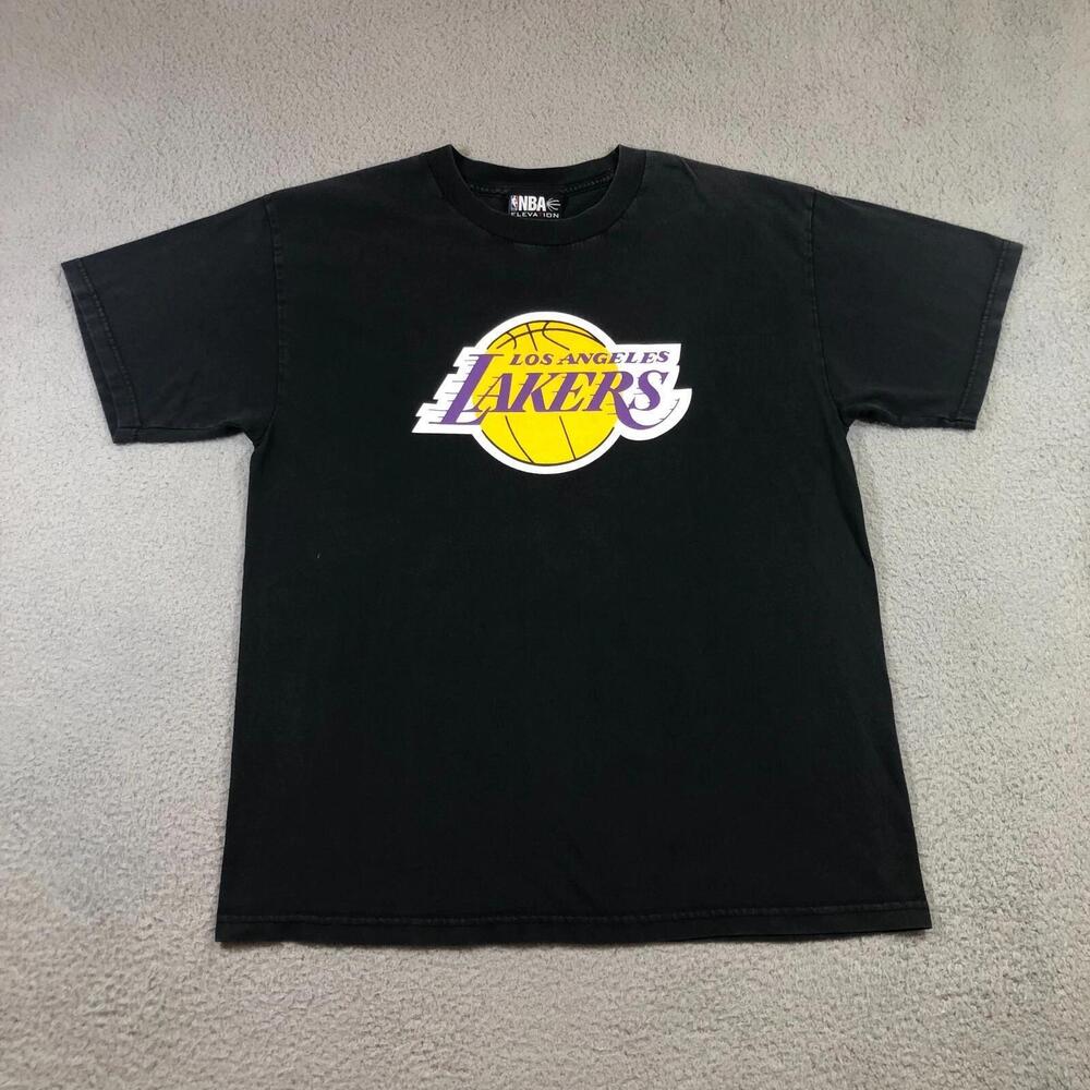 Nba La Lakers T Shirt Mens L Black